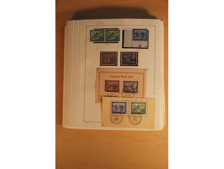 1945/49, sehr umfangreiche, ungebrauchte/postfrische und gestempelte Sammlung inkl. einiger Lokalausgaben mit vielen Farben, 