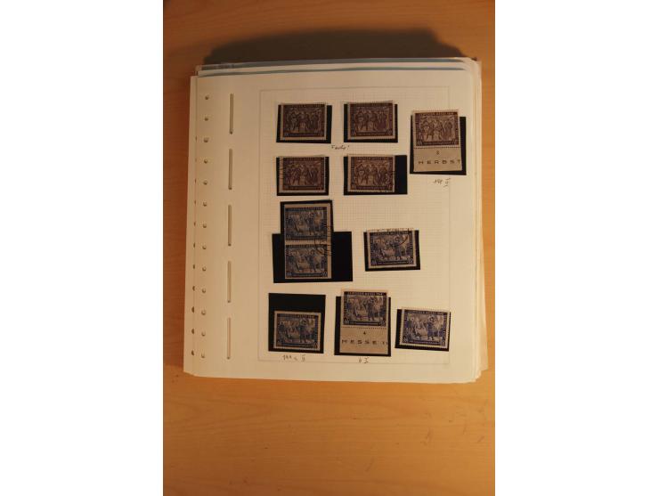 1945/49, sehr umfangreiche, ungebrauchte/postfrische und gestempelte Sammlung inkl. einiger Lokalausgaben mit vielen Farben, 