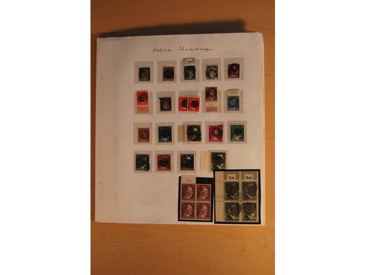 1945/49, sehr umfangreiche, ungebrauchte/postfrische und gestempelte Sammlung inkl. einiger Lokalausgaben mit vielen Farben, 