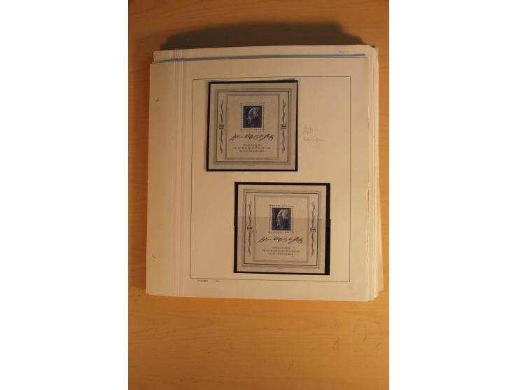 1945/49, sehr umfangreiche, ungebrauchte/postfrische und gestempelte Sammlung inkl. einiger Lokalausgaben mit vielen Farben, 