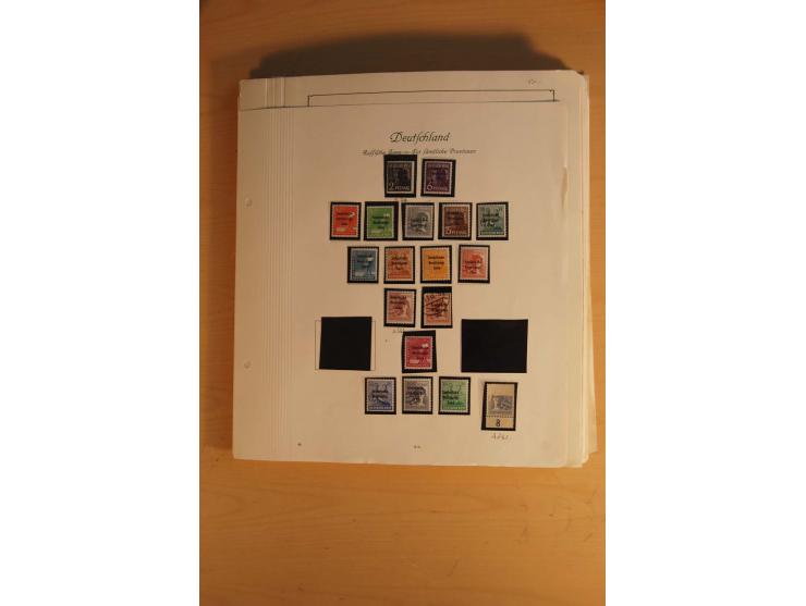 1945/49, sehr umfangreiche, ungebrauchte/postfrische und gestempelte Sammlung inkl. einiger Lokalausgaben mit vielen Farben, 