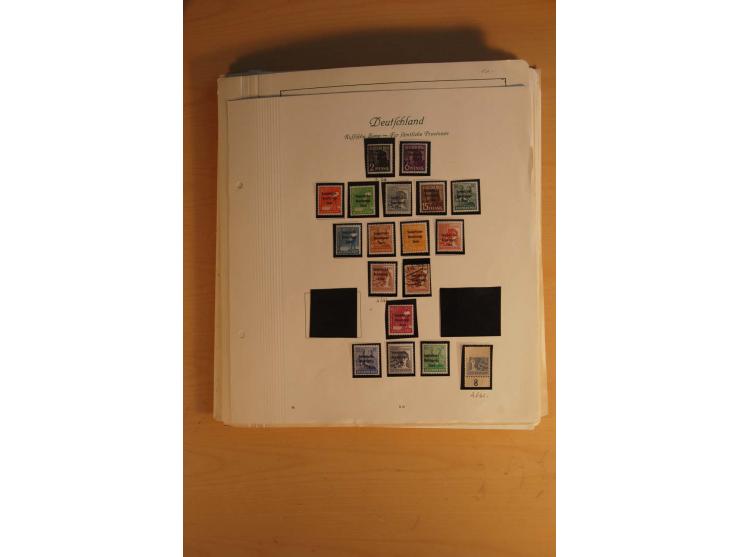 1945/49, sehr umfangreiche, ungebrauchte/postfrische und gestempelte Sammlung inkl. einiger Lokalausgaben mit vielen Farben, 