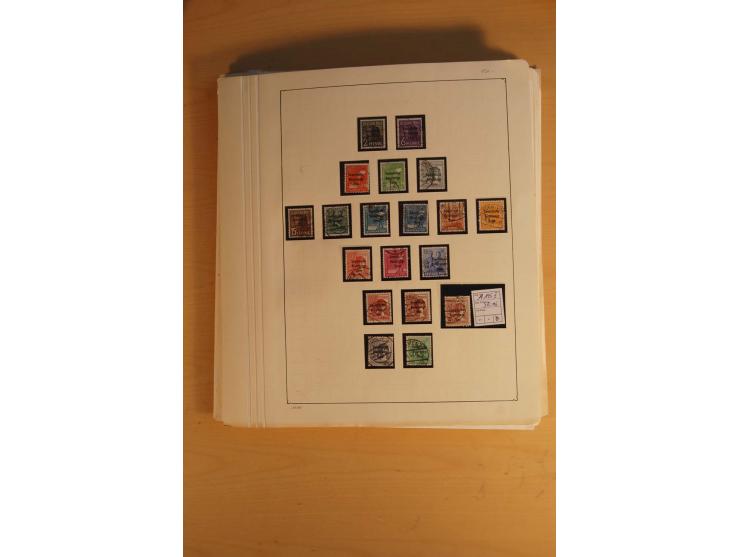 1945/49, sehr umfangreiche, ungebrauchte/postfrische und gestempelte Sammlung inkl. einiger Lokalausgaben mit vielen Farben, 