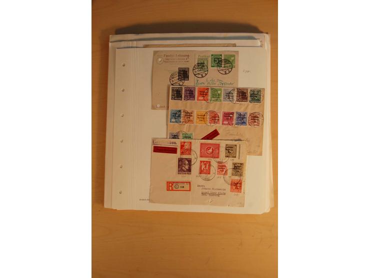 1945/49, sehr umfangreiche, ungebrauchte/postfrische und gestempelte Sammlung inkl. einiger Lokalausgaben mit vielen Farben, 