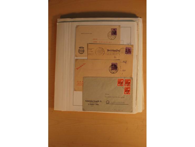 1945/49, sehr umfangreiche, ungebrauchte/postfrische und gestempelte Sammlung inkl. einiger Lokalausgaben mit vielen Farben, 