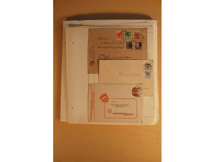 1945/49, sehr umfangreiche, ungebrauchte/postfrische und gestempelte Sammlung inkl. einiger Lokalausgaben mit vielen Farben, 