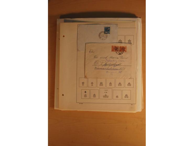 1945/49, sehr umfangreiche, ungebrauchte/postfrische und gestempelte Sammlung inkl. einiger Lokalausgaben mit vielen Farben, 