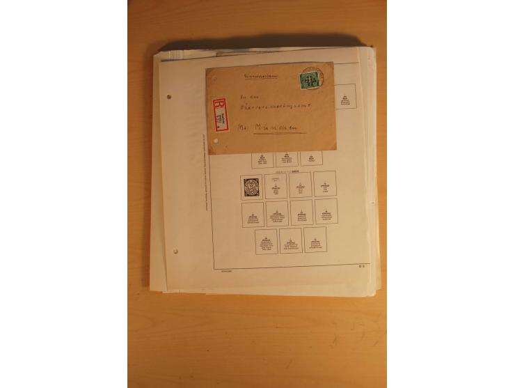 1945/49, sehr umfangreiche, ungebrauchte/postfrische und gestempelte Sammlung inkl. einiger Lokalausgaben mit vielen Farben, 