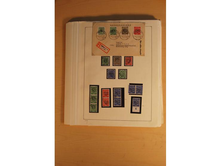 1945/49, sehr umfangreiche, ungebrauchte/postfrische und gestempelte Sammlung inkl. einiger Lokalausgaben mit vielen Farben, 