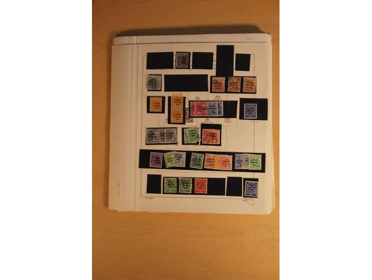 1945/49, sehr umfangreiche, ungebrauchte/postfrische und gestempelte Sammlung inkl. einiger Lokalausgaben mit vielen Farben, 