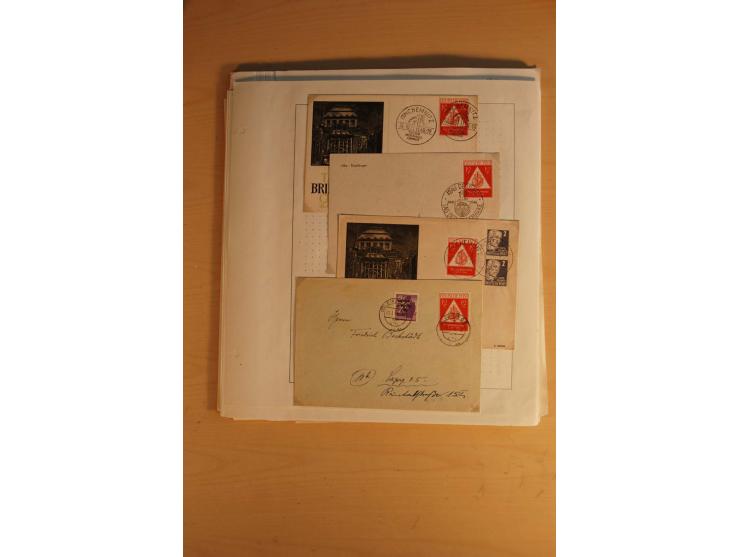1945/49, sehr umfangreiche, ungebrauchte/postfrische und gestempelte Sammlung inkl. einiger Lokalausgaben mit vielen Farben, 