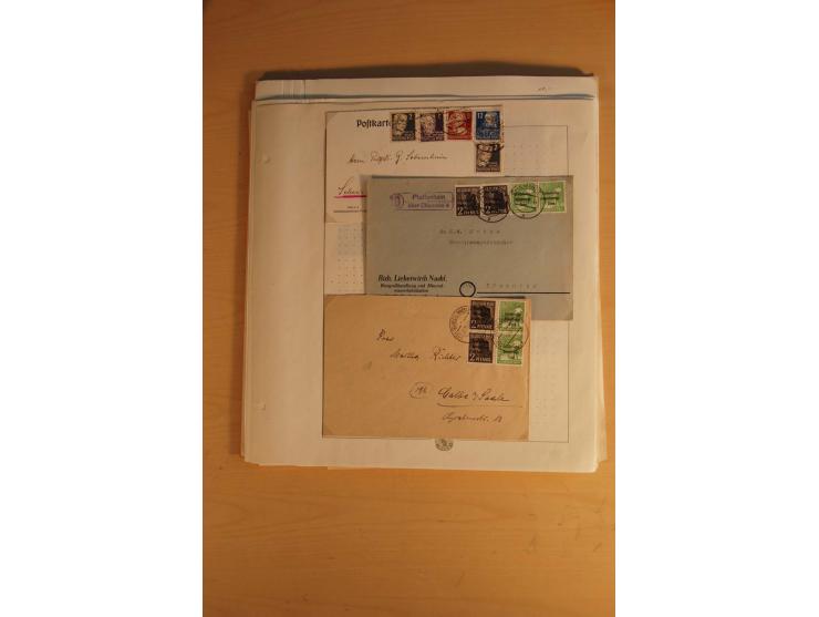 1945/49, sehr umfangreiche, ungebrauchte/postfrische und gestempelte Sammlung inkl. einiger Lokalausgaben mit vielen Farben, 
