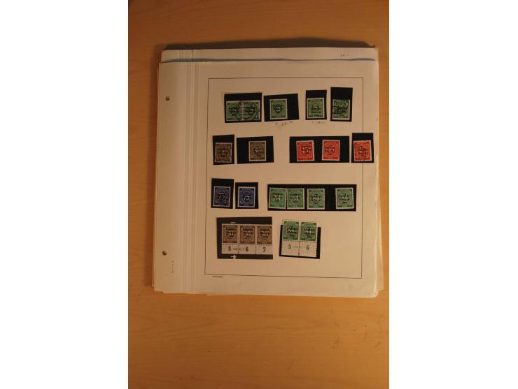 1945/49, sehr umfangreiche, ungebrauchte/postfrische und gestempelte Sammlung inkl. einiger Lokalausgaben mit vielen Farben, 