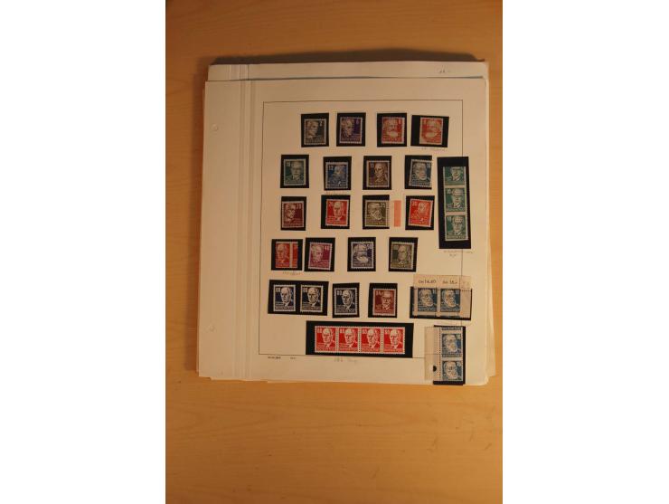 1945/49, sehr umfangreiche, ungebrauchte/postfrische und gestempelte Sammlung inkl. einiger Lokalausgaben mit vielen Farben, 