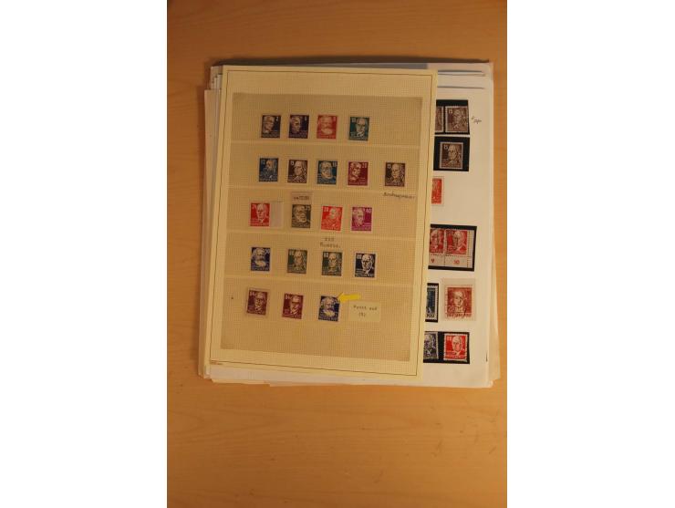 1945/49, sehr umfangreiche, ungebrauchte/postfrische und gestempelte Sammlung inkl. einiger Lokalausgaben mit vielen Farben, 