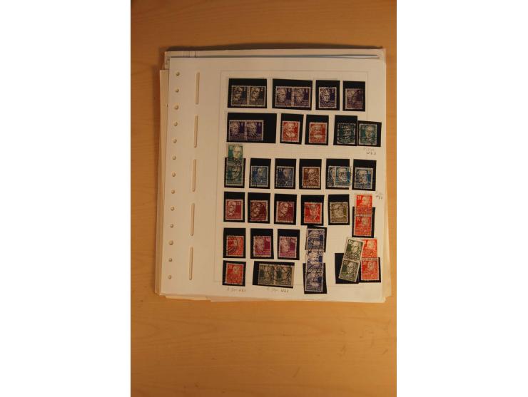 1945/49, sehr umfangreiche, ungebrauchte/postfrische und gestempelte Sammlung inkl. einiger Lokalausgaben mit vielen Farben, 