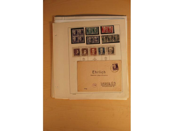 1945/49, sehr umfangreiche, ungebrauchte/postfrische und gestempelte Sammlung inkl. einiger Lokalausgaben mit vielen Farben, 