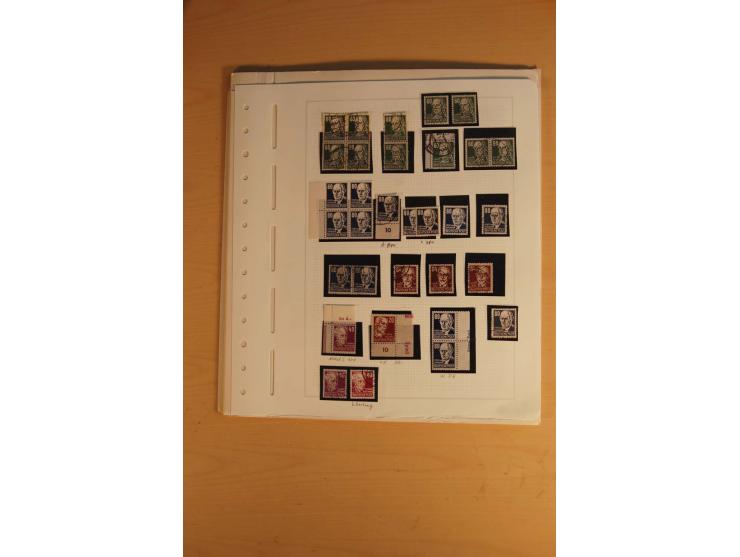1945/49, sehr umfangreiche, ungebrauchte/postfrische und gestempelte Sammlung inkl. einiger Lokalausgaben mit vielen Farben, 