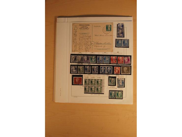 1945/49, sehr umfangreiche, ungebrauchte/postfrische und gestempelte Sammlung inkl. einiger Lokalausgaben mit vielen Farben, 