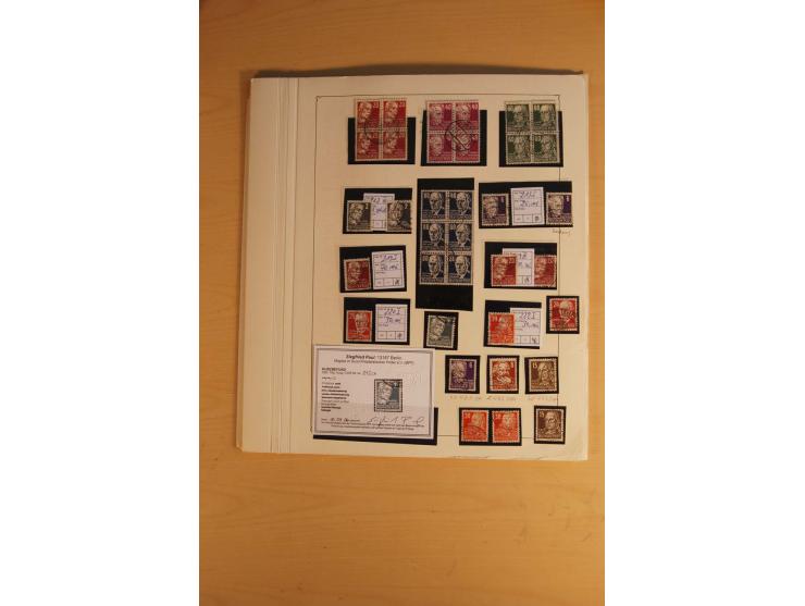 1945/49, sehr umfangreiche, ungebrauchte/postfrische und gestempelte Sammlung inkl. einiger Lokalausgaben mit vielen Farben, 