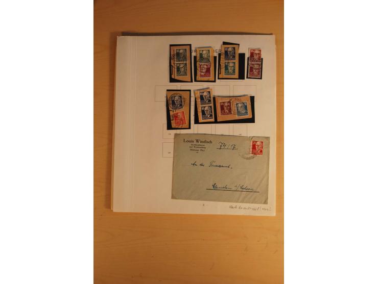 1945/49, sehr umfangreiche, ungebrauchte/postfrische und gestempelte Sammlung inkl. einiger Lokalausgaben mit vielen Farben, 