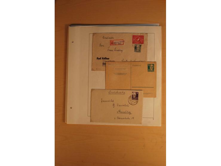 1945/49, sehr umfangreiche, ungebrauchte/postfrische und gestempelte Sammlung inkl. einiger Lokalausgaben mit vielen Farben, 