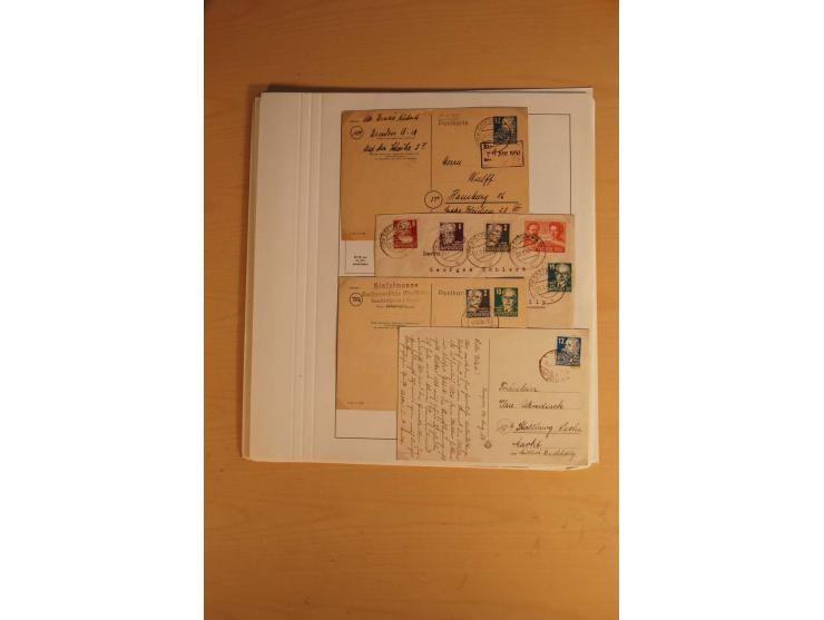 1945/49, sehr umfangreiche, ungebrauchte/postfrische und gestempelte Sammlung inkl. einiger Lokalausgaben mit vielen Farben, 