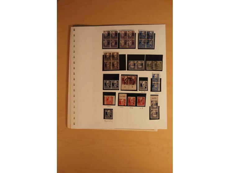 1945/49, sehr umfangreiche, ungebrauchte/postfrische und gestempelte Sammlung inkl. einiger Lokalausgaben mit vielen Farben, 