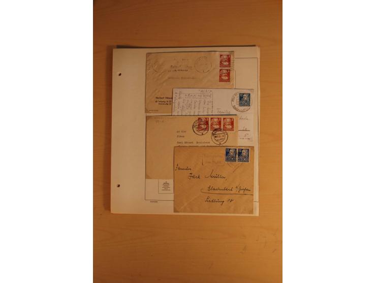 1945/49, sehr umfangreiche, ungebrauchte/postfrische und gestempelte Sammlung inkl. einiger Lokalausgaben mit vielen Farben, 