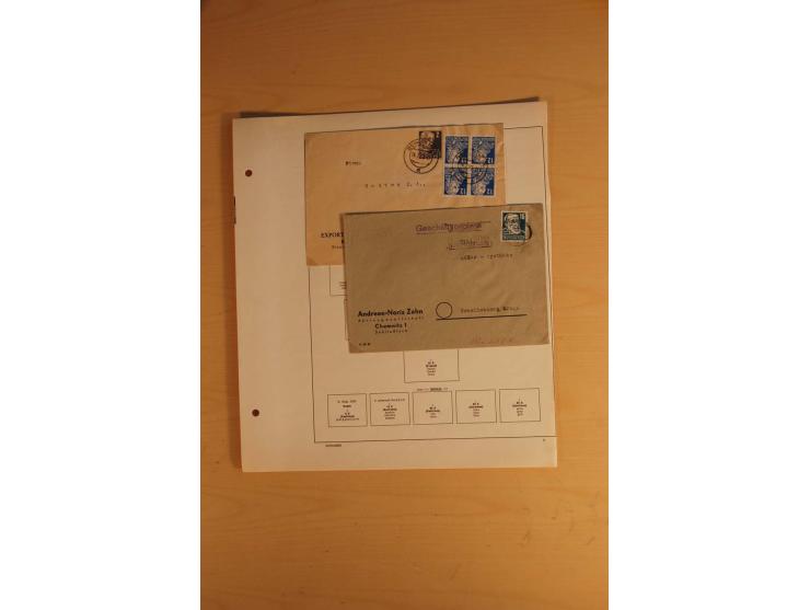 1945/49, sehr umfangreiche, ungebrauchte/postfrische und gestempelte Sammlung inkl. einiger Lokalausgaben mit vielen Farben, 