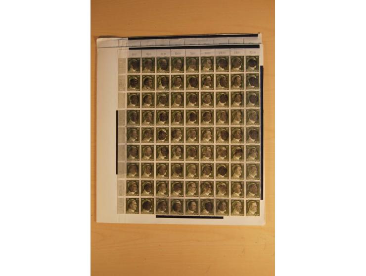 1945/49, sehr umfangreiche, ungebrauchte/postfrische und gestempelte Sammlung inkl. einiger Lokalausgaben mit vielen Farben, 