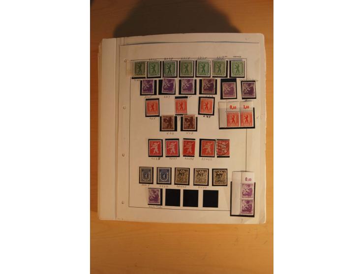 1945/49, sehr umfangreiche, ungebrauchte/postfrische und gestempelte Sammlung inkl. einiger Lokalausgaben mit vielen Farben, 