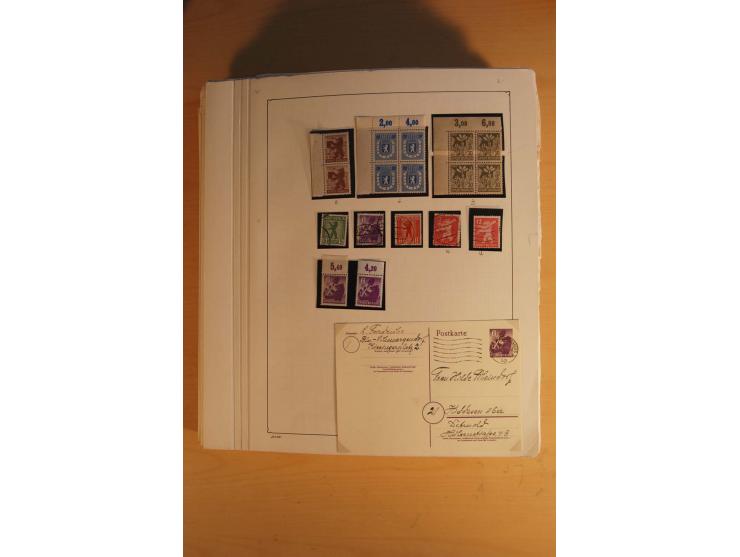 1945/49, sehr umfangreiche, ungebrauchte/postfrische und gestempelte Sammlung inkl. einiger Lokalausgaben mit vielen Farben, 