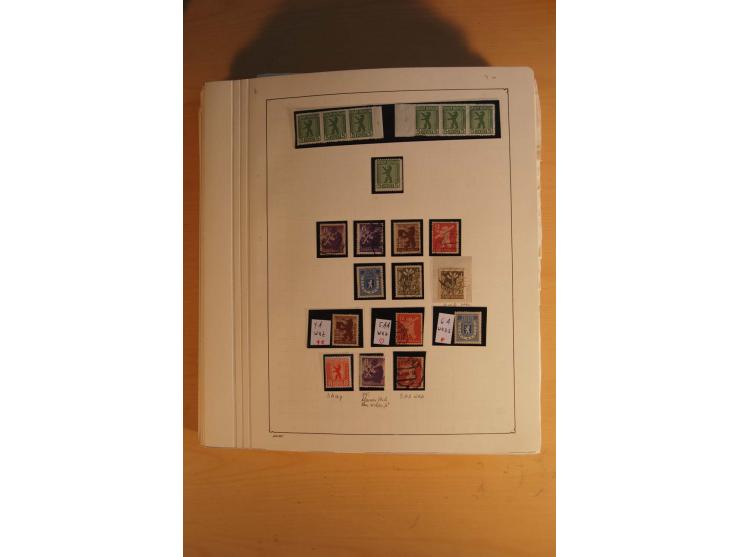 1945/49, sehr umfangreiche, ungebrauchte/postfrische und gestempelte Sammlung inkl. einiger Lokalausgaben mit vielen Farben, 