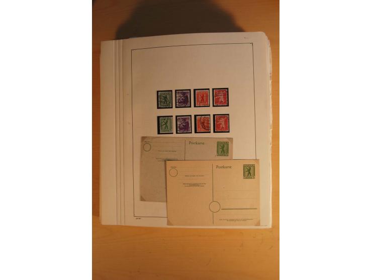 1945/49, sehr umfangreiche, ungebrauchte/postfrische und gestempelte Sammlung inkl. einiger Lokalausgaben mit vielen Farben, 