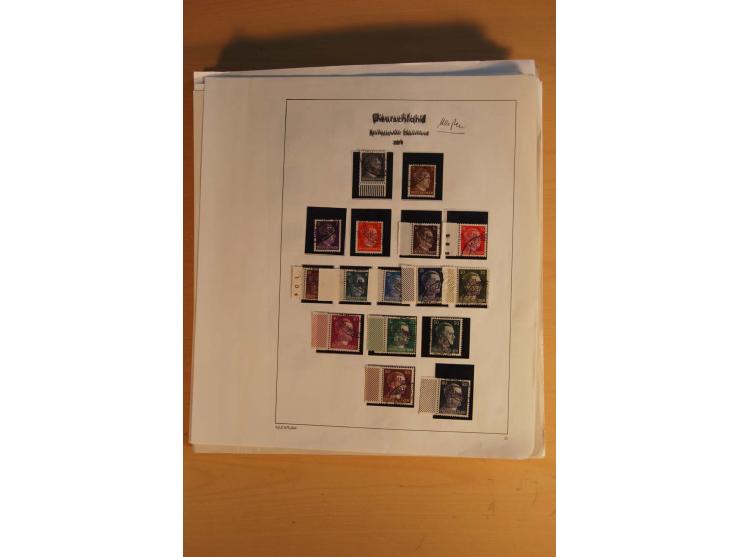 1945/49, sehr umfangreiche, ungebrauchte/postfrische und gestempelte Sammlung inkl. einiger Lokalausgaben mit vielen Farben, 
