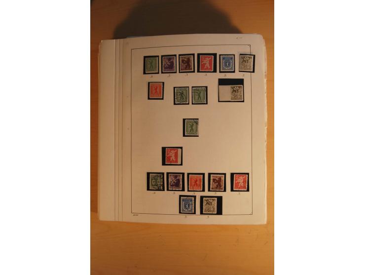 1945/49, sehr umfangreiche, ungebrauchte/postfrische und gestempelte Sammlung inkl. einiger Lokalausgaben mit vielen Farben, 