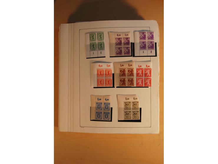 1945/49, sehr umfangreiche, ungebrauchte/postfrische und gestempelte Sammlung inkl. einiger Lokalausgaben mit vielen Farben, 