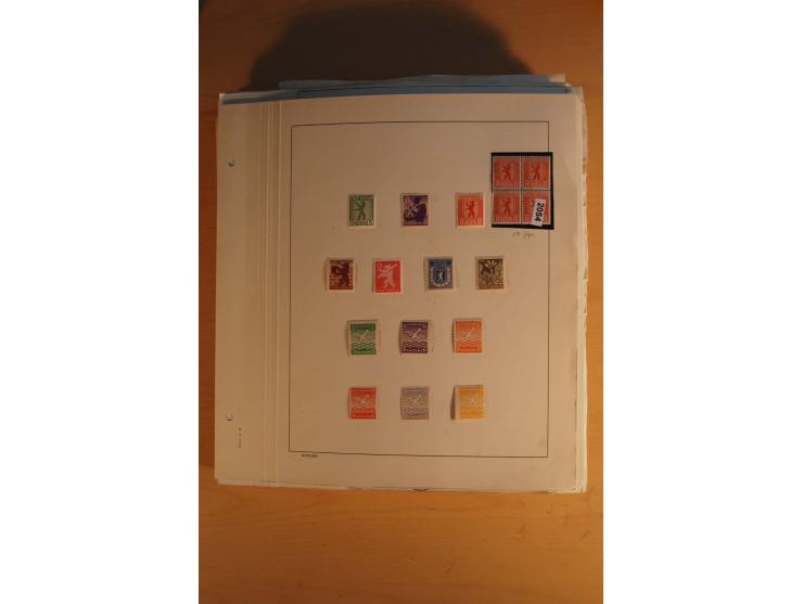 1945/49, sehr umfangreiche, ungebrauchte/postfrische und gestempelte Sammlung inkl. einiger Lokalausgaben mit vielen Farben, 