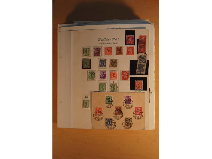 1945/49, sehr umfangreiche, ungebrauchte/postfrische und gestempelte Sammlung inkl. einiger Lokalausgaben mit vielen Farben, 
