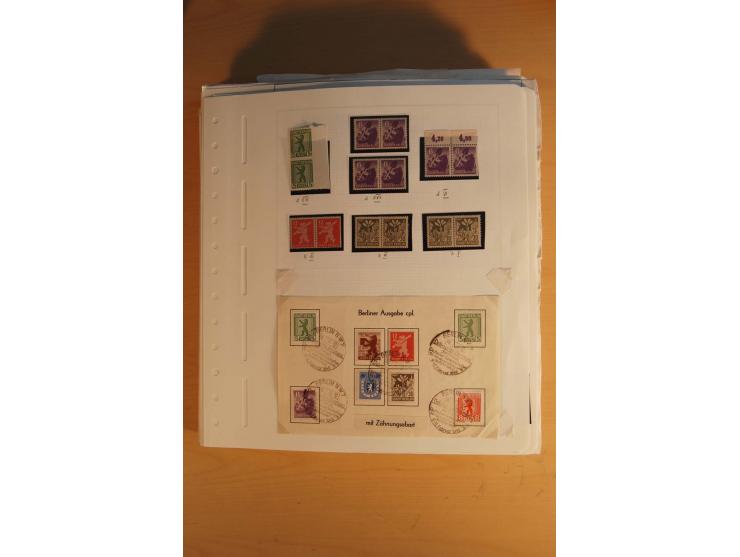 1945/49, sehr umfangreiche, ungebrauchte/postfrische und gestempelte Sammlung inkl. einiger Lokalausgaben mit vielen Farben, 