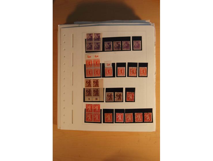 1945/49, sehr umfangreiche, ungebrauchte/postfrische und gestempelte Sammlung inkl. einiger Lokalausgaben mit vielen Farben, 