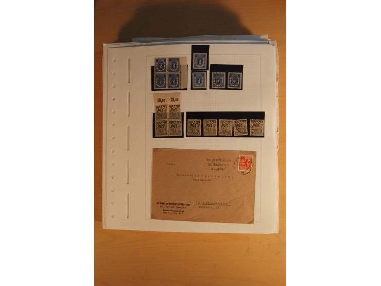 1945/49, sehr umfangreiche, ungebrauchte/postfrische und gestempelte Sammlung inkl. einiger Lokalausgaben mit vielen Farben, 