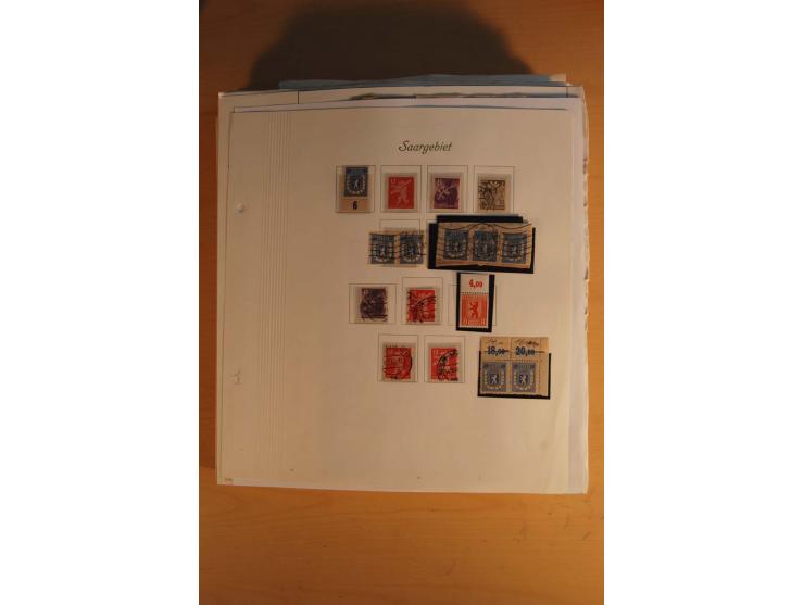 1945/49, sehr umfangreiche, ungebrauchte/postfrische und gestempelte Sammlung inkl. einiger Lokalausgaben mit vielen Farben, 