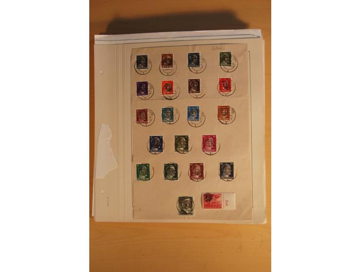 1945/49, sehr umfangreiche, ungebrauchte/postfrische und gestempelte Sammlung inkl. einiger Lokalausgaben mit vielen Farben, 