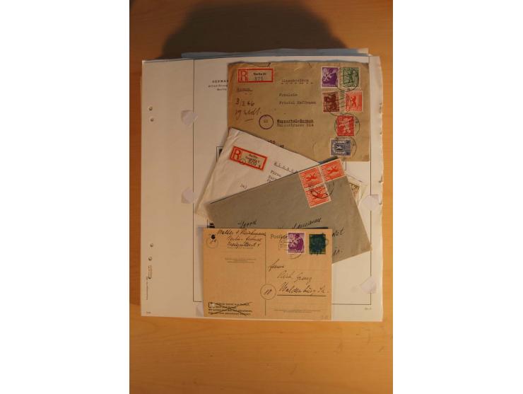 1945/49, sehr umfangreiche, ungebrauchte/postfrische und gestempelte Sammlung inkl. einiger Lokalausgaben mit vielen Farben, 