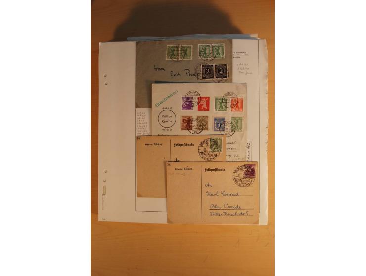 1945/49, sehr umfangreiche, ungebrauchte/postfrische und gestempelte Sammlung inkl. einiger Lokalausgaben mit vielen Farben, 