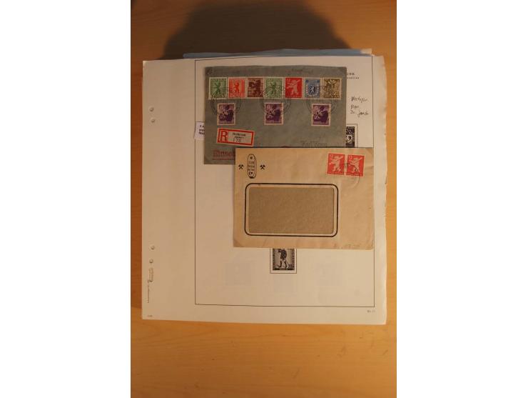 1945/49, sehr umfangreiche, ungebrauchte/postfrische und gestempelte Sammlung inkl. einiger Lokalausgaben mit vielen Farben, 