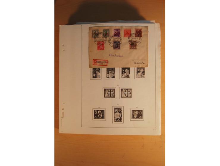 1945/49, sehr umfangreiche, ungebrauchte/postfrische und gestempelte Sammlung inkl. einiger Lokalausgaben mit vielen Farben, 