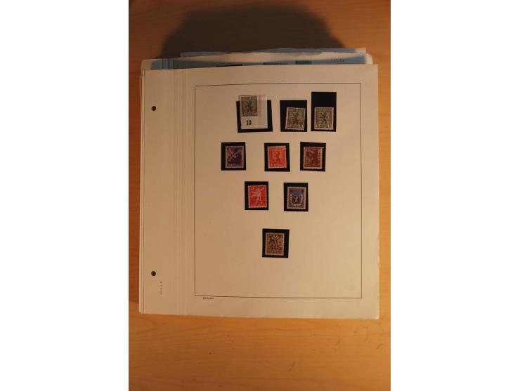 1945/49, sehr umfangreiche, ungebrauchte/postfrische und gestempelte Sammlung inkl. einiger Lokalausgaben mit vielen Farben, 
